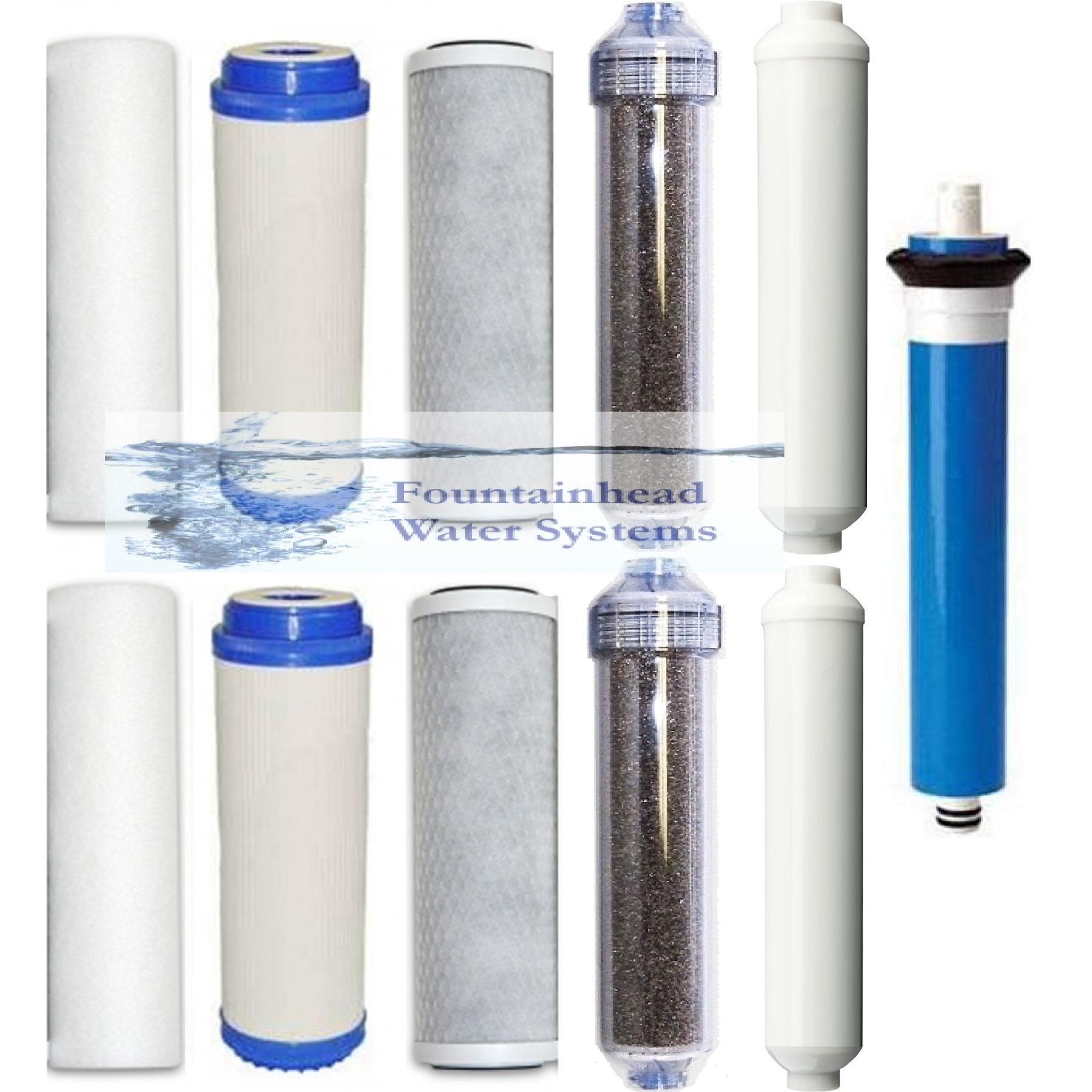 2 sets pre filters 2 di filters 1 membrane